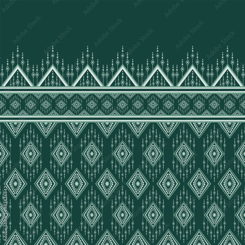 Geometric Ethnic pattern with flowers, Native tribal fabric, tile, carpet, vector, illustration design, textile such as shirts, pants, and many more. Geometric Ethnic pattern with flowers, Native tribal fabric, tile, carpet, vector, illustration design, textile such as shirts, pants, and many more.