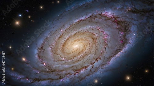 photograph of Milky way galaxy from a distant ai gen