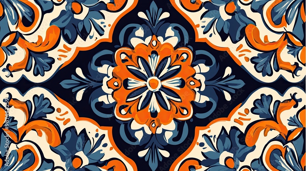 Italian ceramic tile pattern Italian ceramic tile pattern