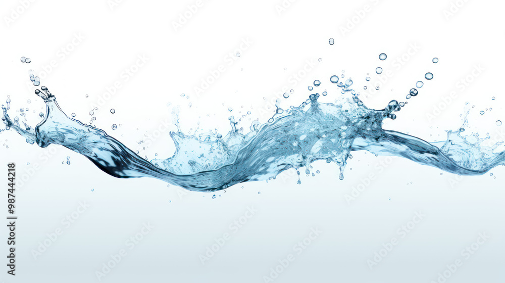 Abstract water splash against white background. Abstract water splash against white background.