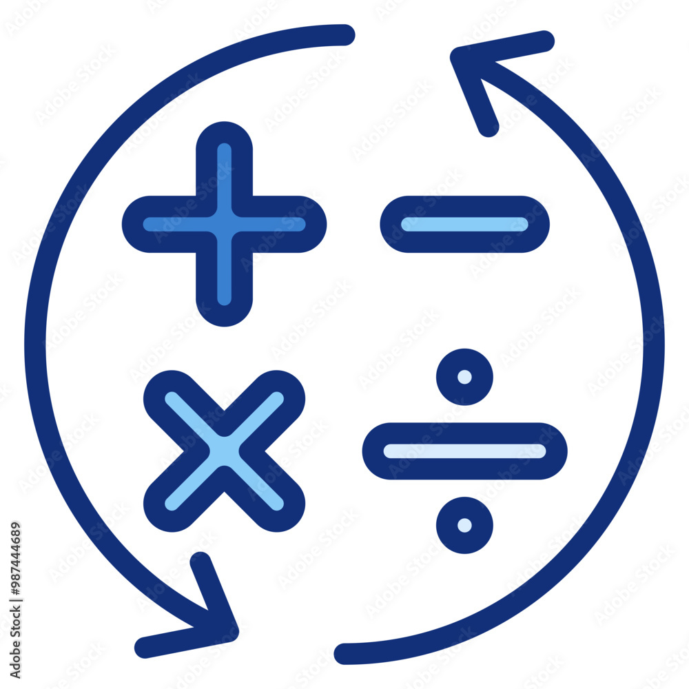 Obraz premium Mathematics Icon
