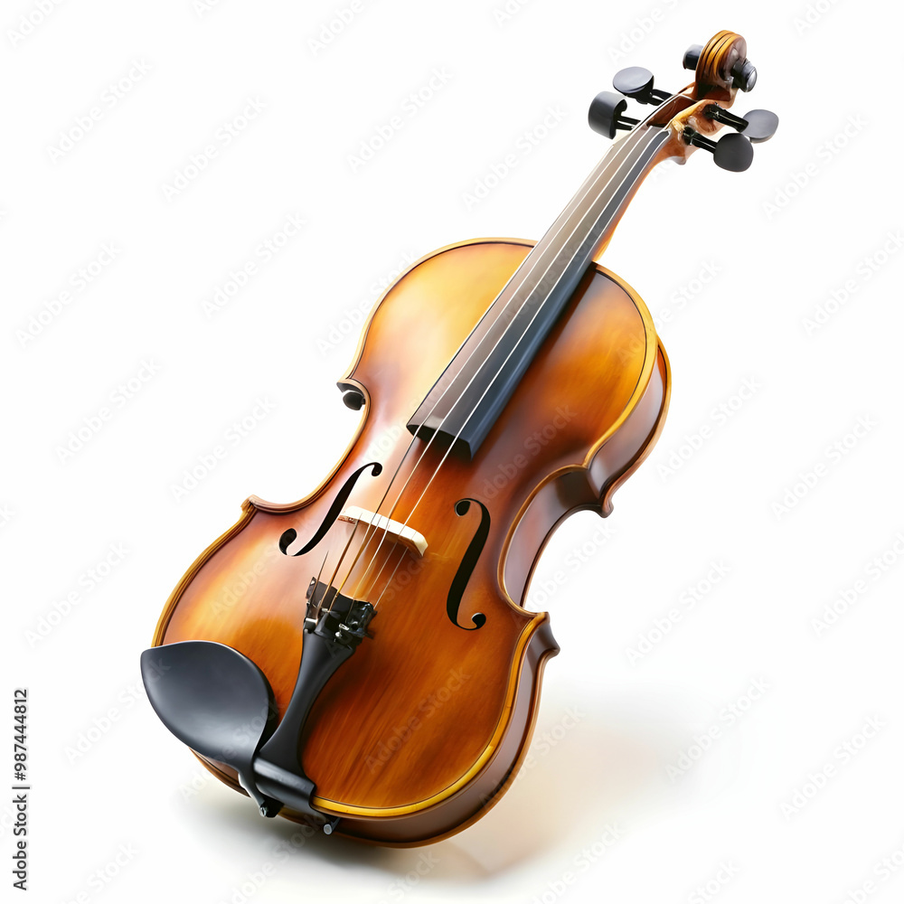 Fototapeta premium violin in white background
