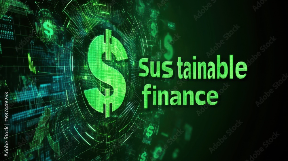 Sustainable finance concept Sustainable finance concept