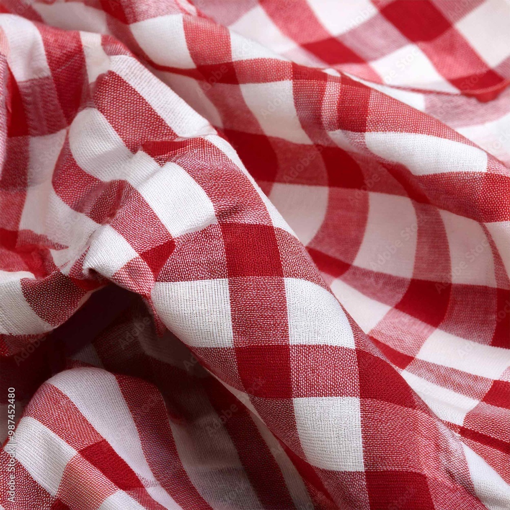 Red Checkered Fabric Texture Red Checkered Fabric Texture