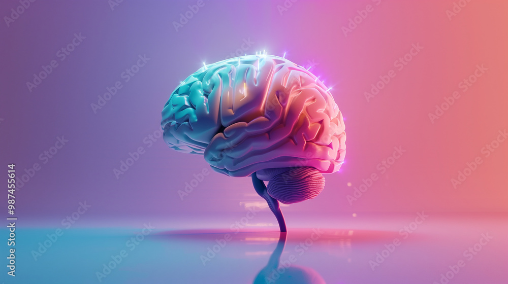 Fototapeta premium Artificial Human brain for studies. 