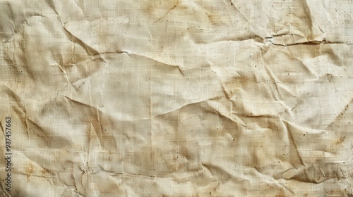 Wrinkled, textured fabric