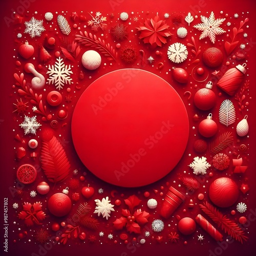 christmas background with snowflakes