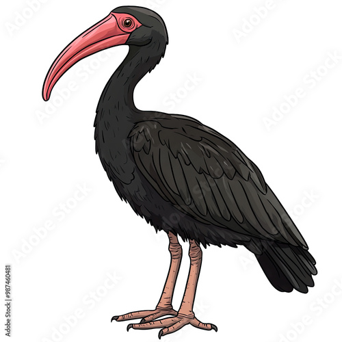 Bald Ibis transparent icon | Icon | Anime photo