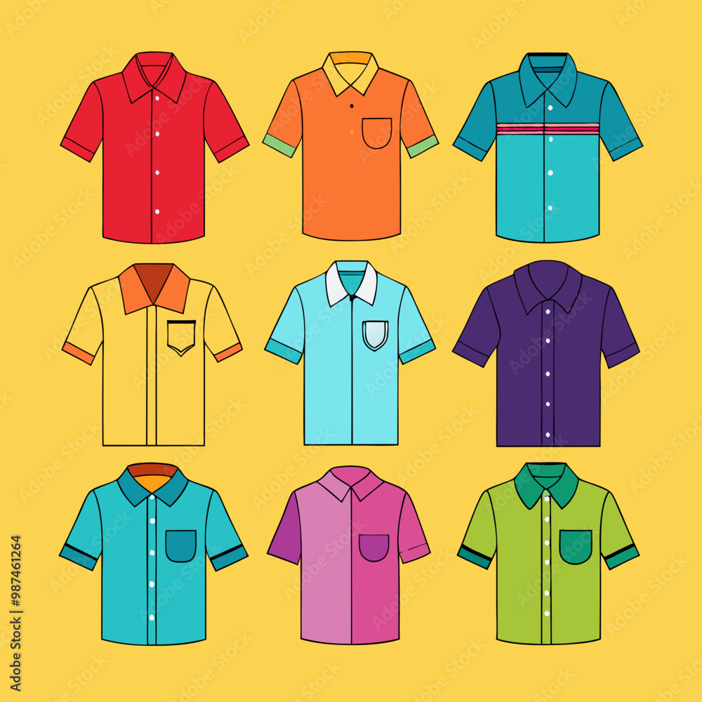 Blank shirt with short sleeves template stock photo Blank shirt with short sleeves template stock photo