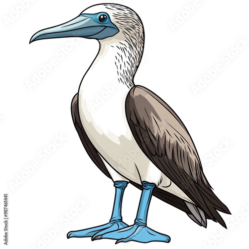 Blue footed Booby transparent icon | Icon | Anime photo