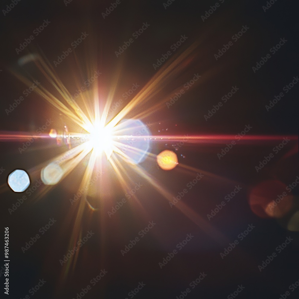 Obraz premium Lens flare in the sky