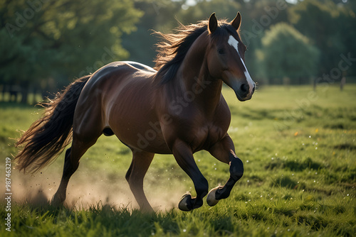 horse on the meadow