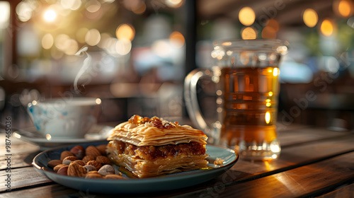 Baklava with Tea A Delicious Turkish Treat