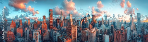 Wallpaper Mural Surreal Cityscape at Dusk with Unique Gravity Effects Torontodigital.ca