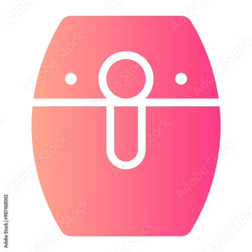 air fryer gradient icon