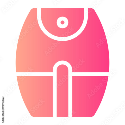 air fryer gradient icon