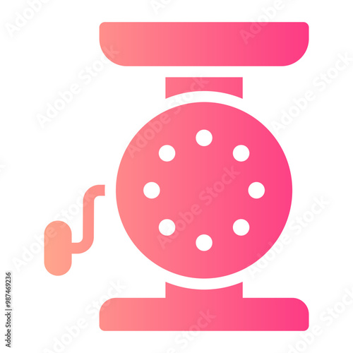 meat mincer gradient icon