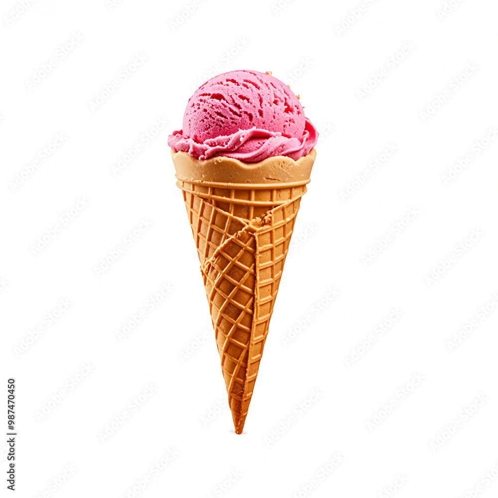 Neapolitan ice cream isolated on white background Neapolitan ice cream isolated on white background