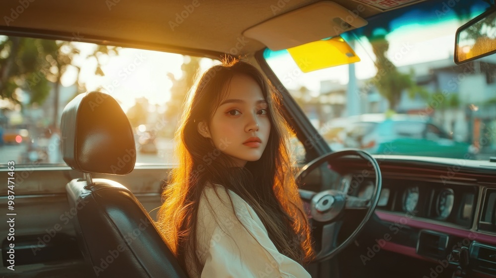 Nostalgic Fashion in 90s Inspired Car Scene Nostalgic Fashion in 90s Inspired Car Scene