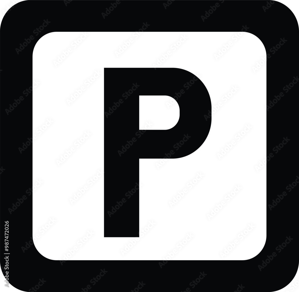 Parking icon set Outline Parking symbol vector Car Parking Lot symbol vector Parking icon set Outline Parking symbol vector Car Parking Lot symbol vector