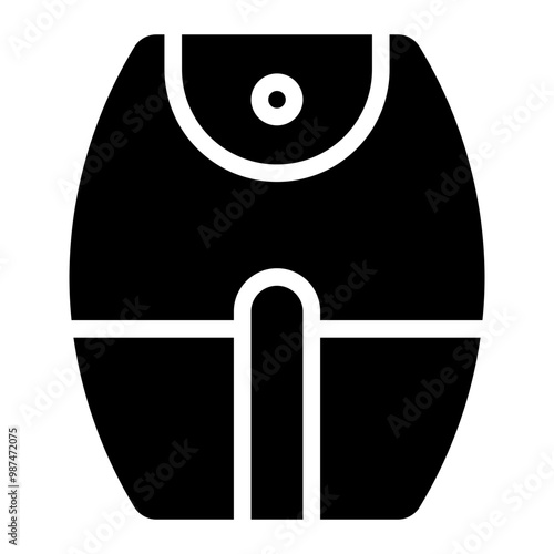 air fryer glyph icon
