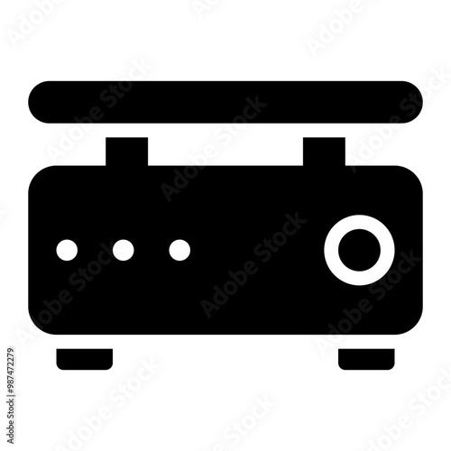 crepe maker glyph icon