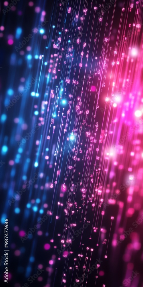 Colorful light particles with bokeh effect on a dark background, abstract design. Colorful light particles with bokeh effect on a dark background, abstract design.