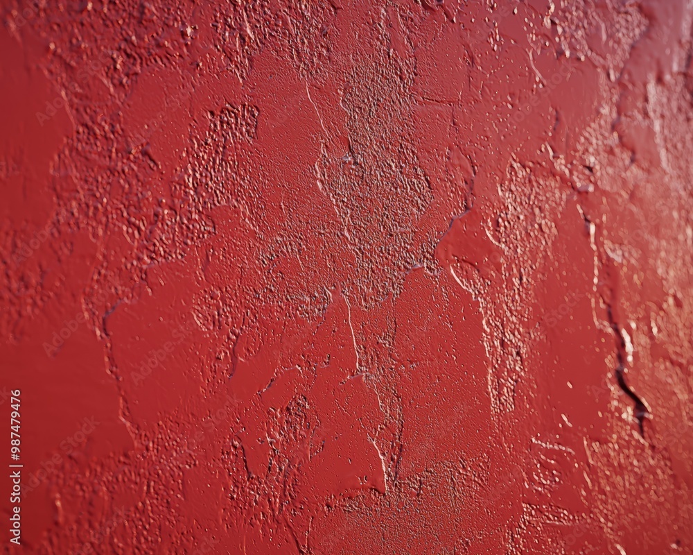 Fototapeta premium Red textured wall