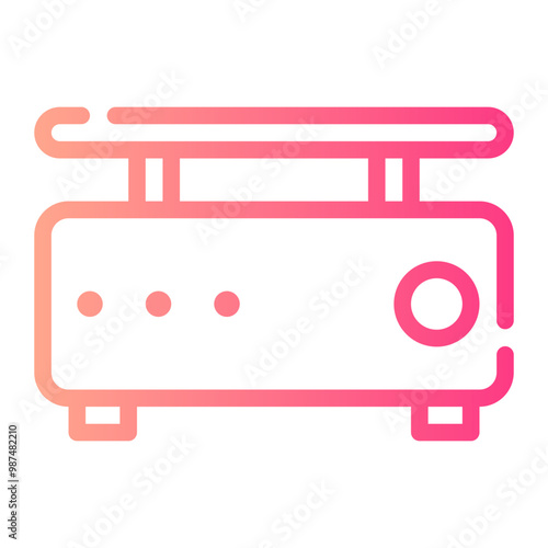 crepe maker gradient icon
