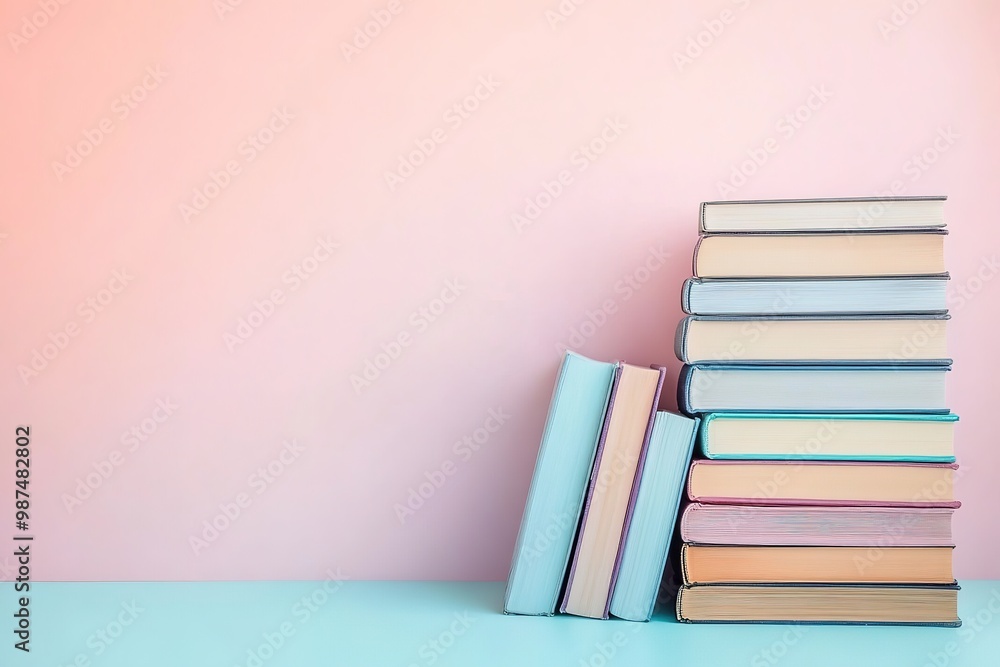 Big castle or witch house in the night of Halloween, with pumpkins and bats, fun drawing for children
