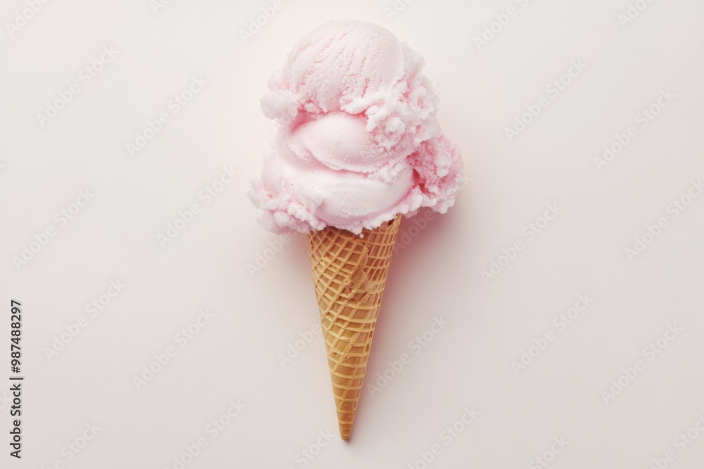 Portable Treat: Ice Cream Cone Wrapped in Paper Portable Treat: Ice Cream Cone Wrapped in Paper