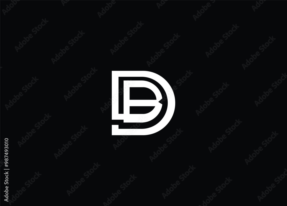DB Initial letter logo design template creative and professional logo design DB Initial letter logo design template creative and professional logo design