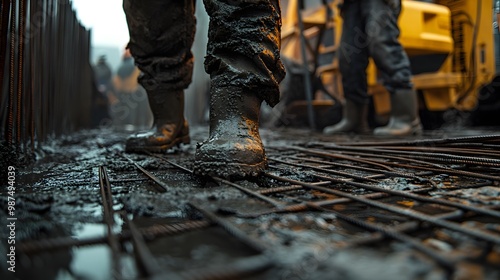 worker working at a construction site