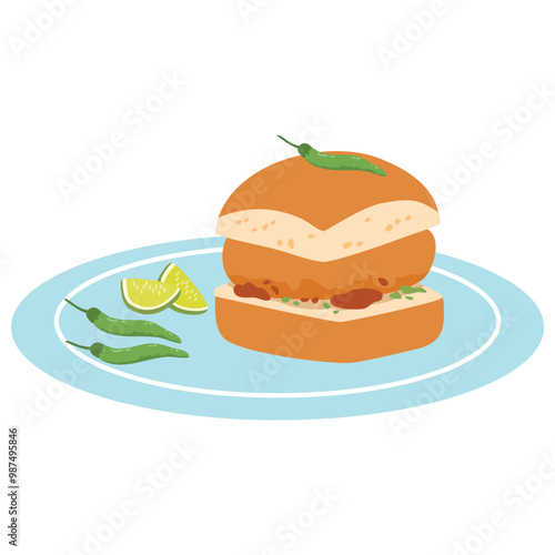Homemade Vada Pav or Wada Pao - Indian potato sliders