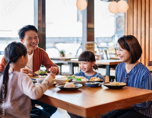 家族団らんの食事