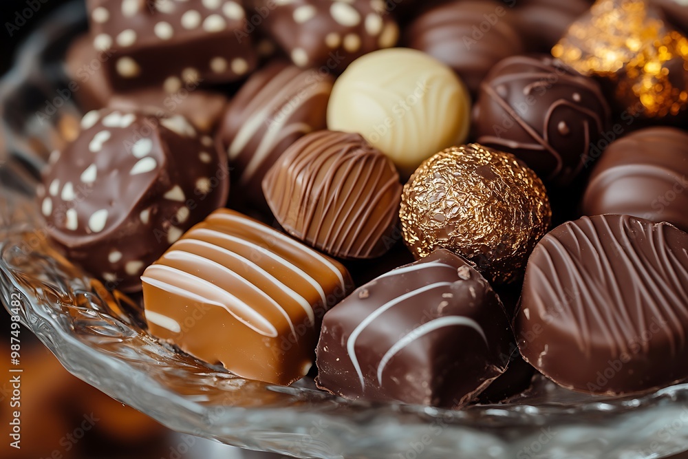 chocolate candies in a box chocolate candies in a box