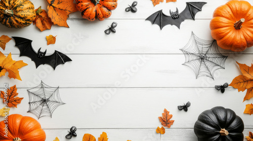 Halloween, festive atmosphere, background decoration board