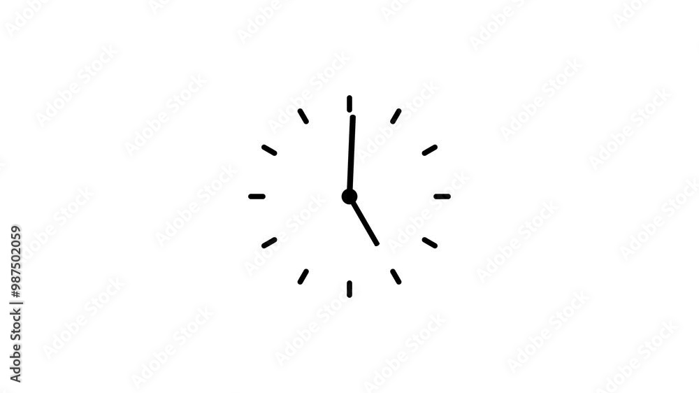 Analog Clock Icon Animation. Analog Clock Icon Animation.
