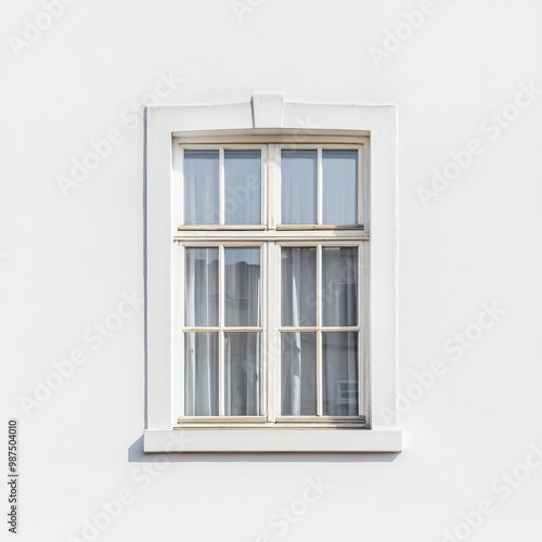 White window on white wall