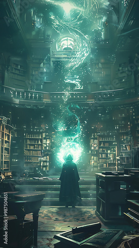 fantacy magical and robot in the world