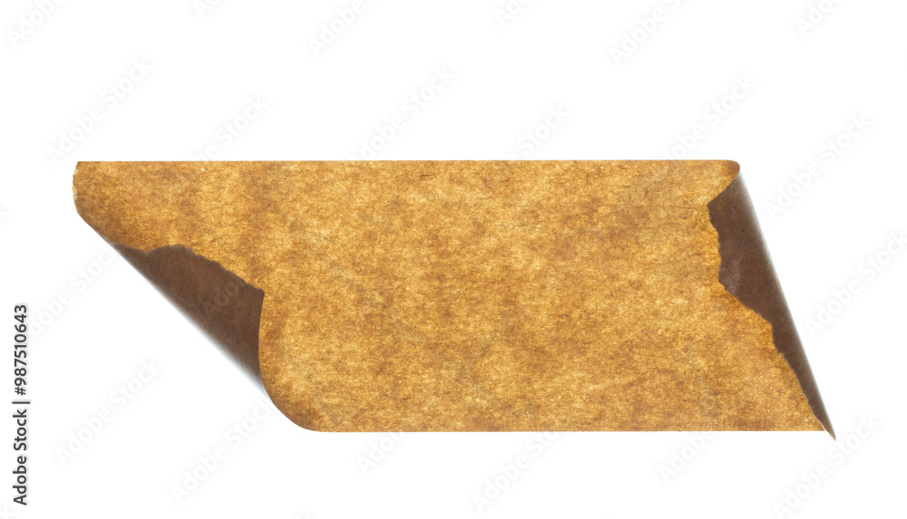 Beige adhesive vinyl tape isolated on white background Beige adhesive vinyl tape isolated on white background