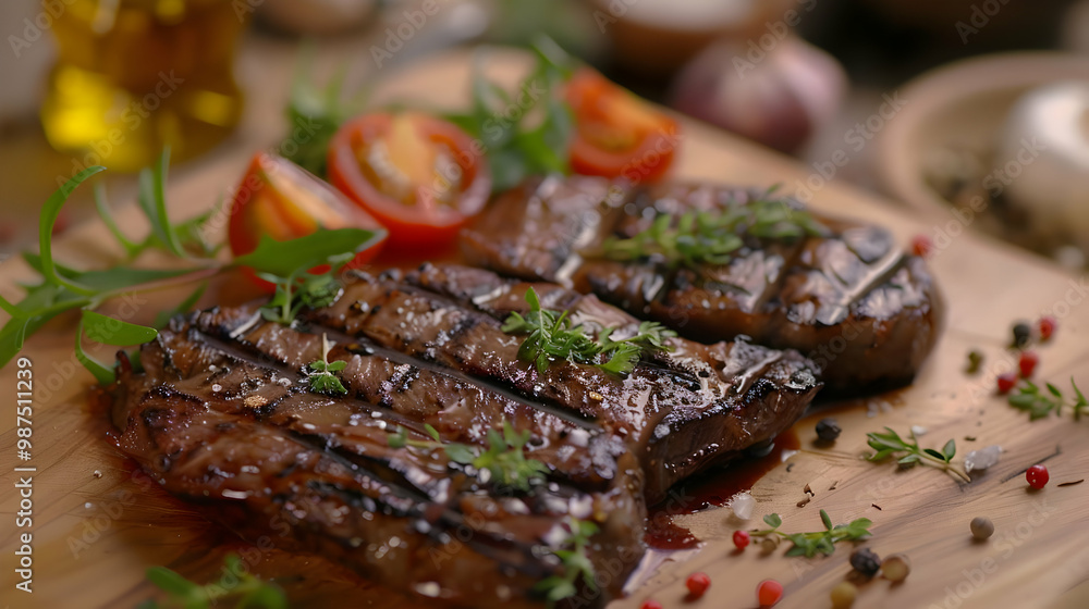 Juicy Grilled Steak with Spices A Culinary Delight Juicy Grilled Steak with Spices A Culinary Delight
