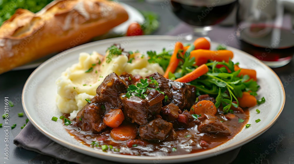 Beef Stew with Mashed Potatoes and Carrots A Delicious and Comforting Meal Beef Stew with Mashed Potatoes and Carrots A Delicious and Comforting Meal