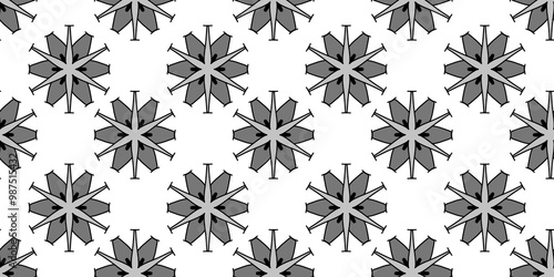 cute snowflake flower seamless pattern design, cute snowflake, cute flower, cute seamless texture