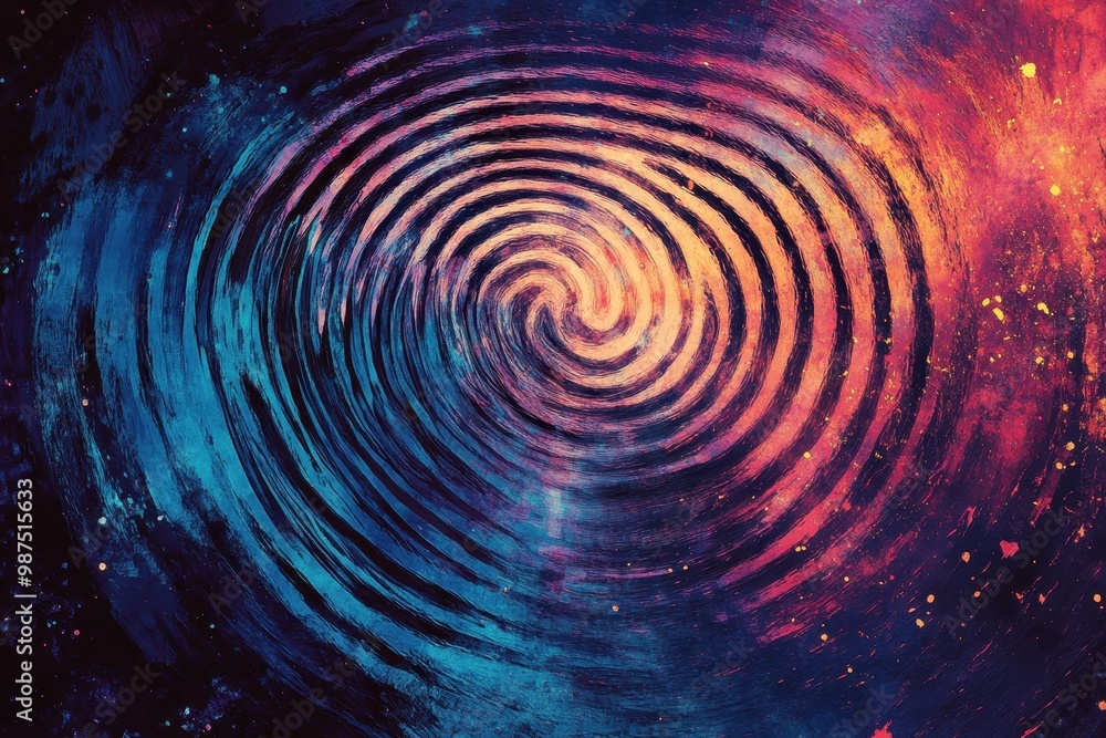 Abstract Swirling Cosmic Nebula with Vivid Colors Abstract Swirling Cosmic Nebula with Vivid Colors