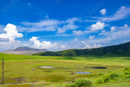 阿蘇草千里の風景