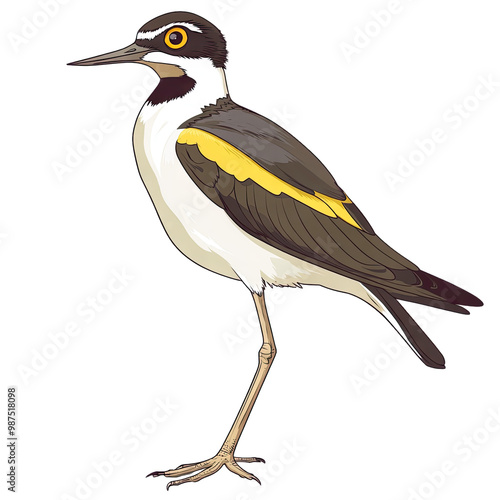 Yellow wattled Lapwing transparent icon | Icon | Anime photo