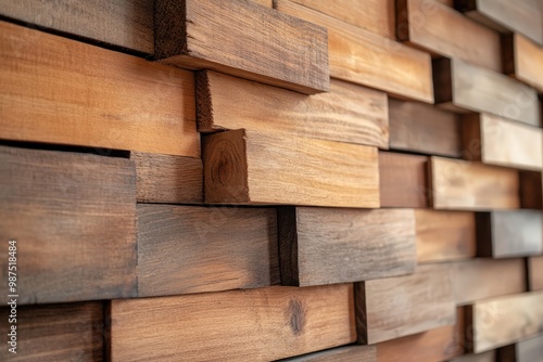 Textured Wooden Wall Panels for Interior Design