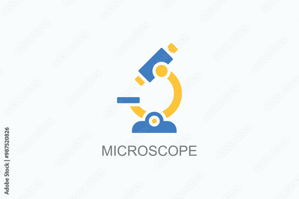 Microscope Vector Icon Or Logo Illustration Microscope Vector Icon Or Logo Illustration