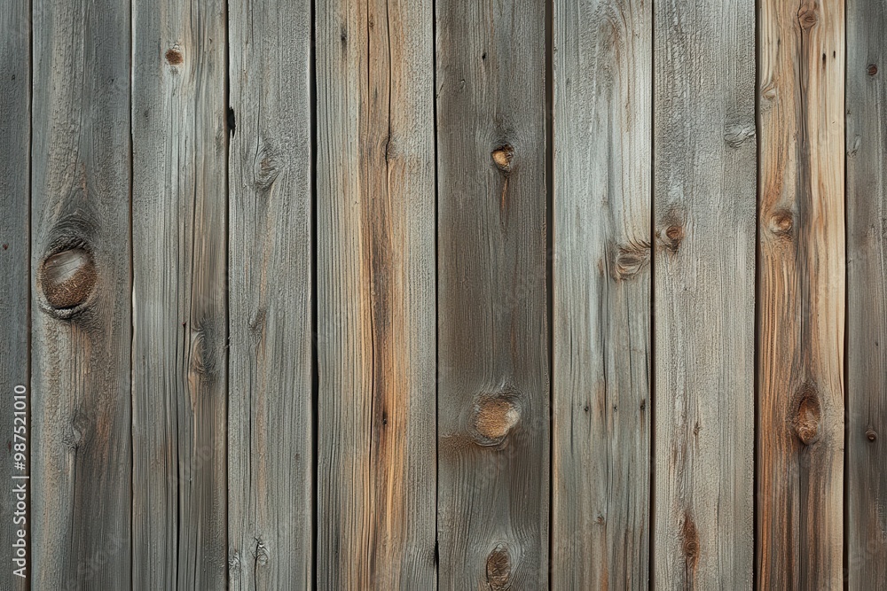 Weathered Wood Planks With Knots and Grain Weathered Wood Planks With Knots and Grain